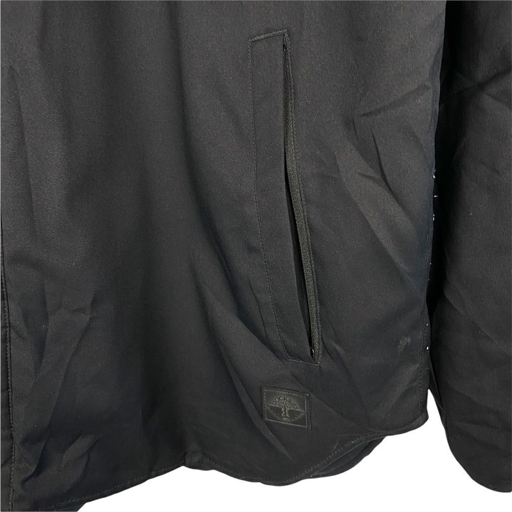 DOCKERS MEN'S Alpha Khaki Smart Flex Black Button Up Long Sleeve Jacket US XL - Picture 6 of 8